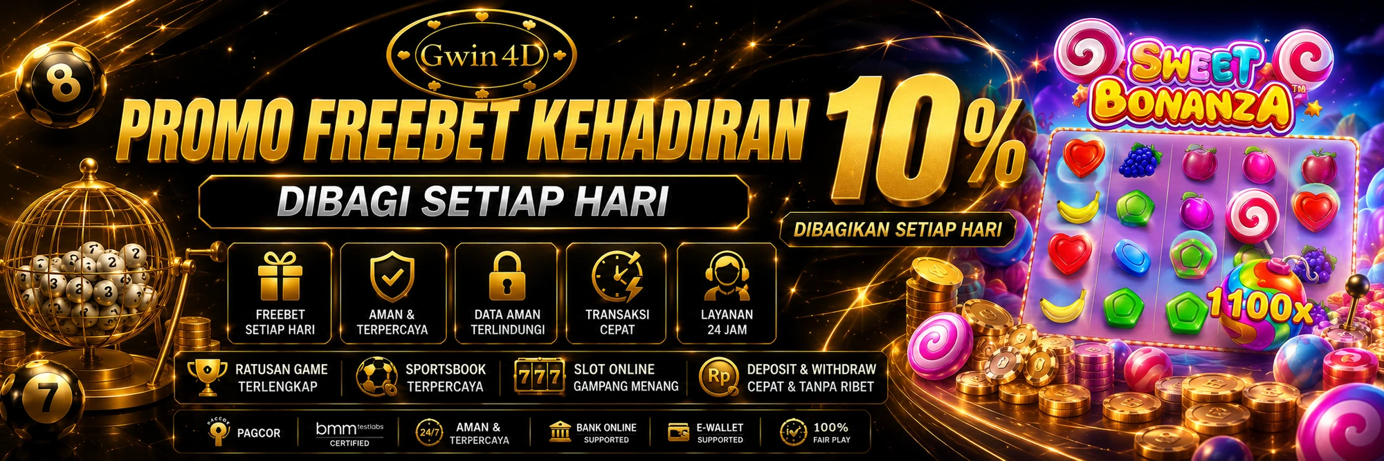 PROMO FREEBET KEHADIRAN 10% PRAGMATIC SLOT